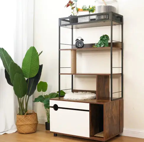 EasyCo Modern Cat Condo Shelf