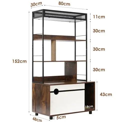 EasyCo Modern Cat Condo Shelf